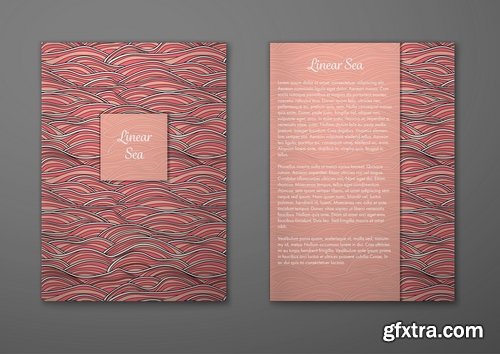 Collection book cover journal notebook flyer card business card banner vector image 47-25 EPS