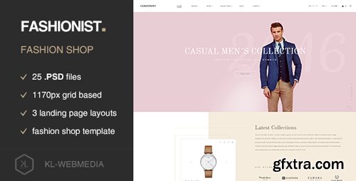 ThemeForest - Fashionist - Fashion eCommerce PSD template 17224729