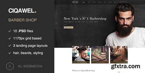 ThemeForest - Cigawel - Barbershop PSD Template 16705208