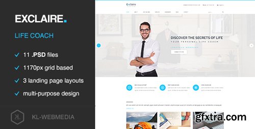 ThemeForest - Exclaire - Personal Life Coach PSD template 1622668