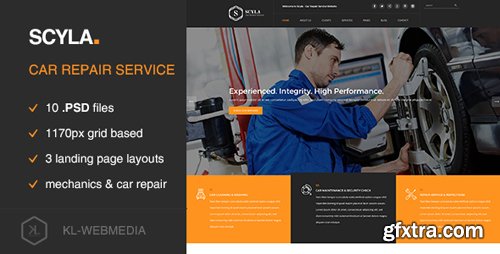 ThemeForest - Scyla - Car Repair Service PSD template 15934183