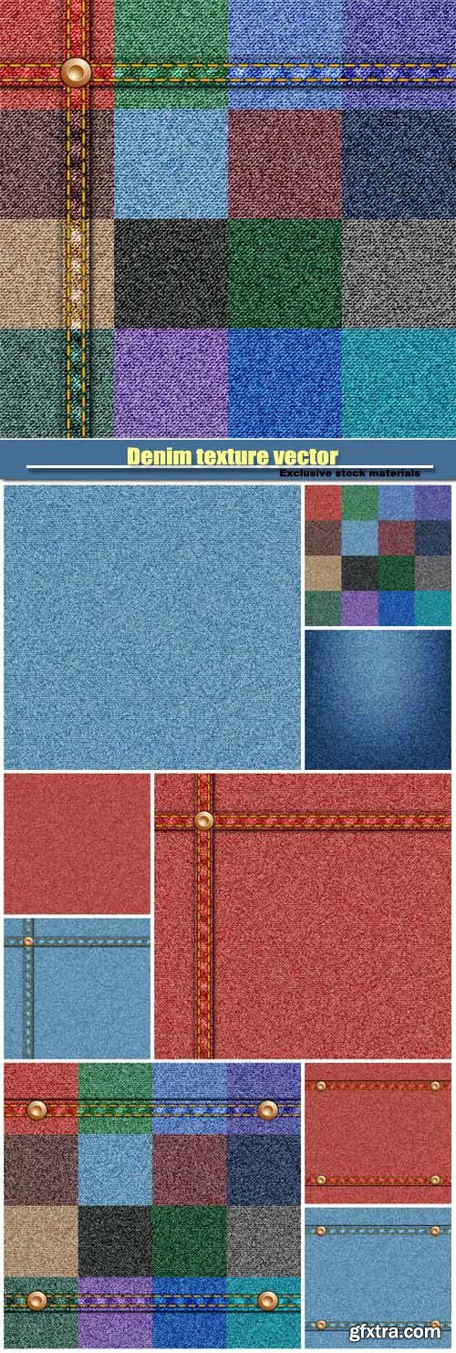 Denim texture vector