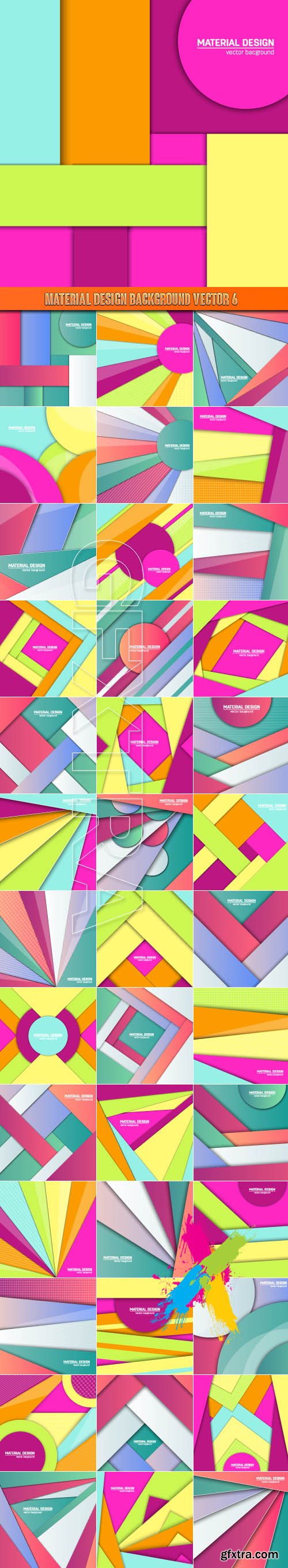 Material design background vector 6