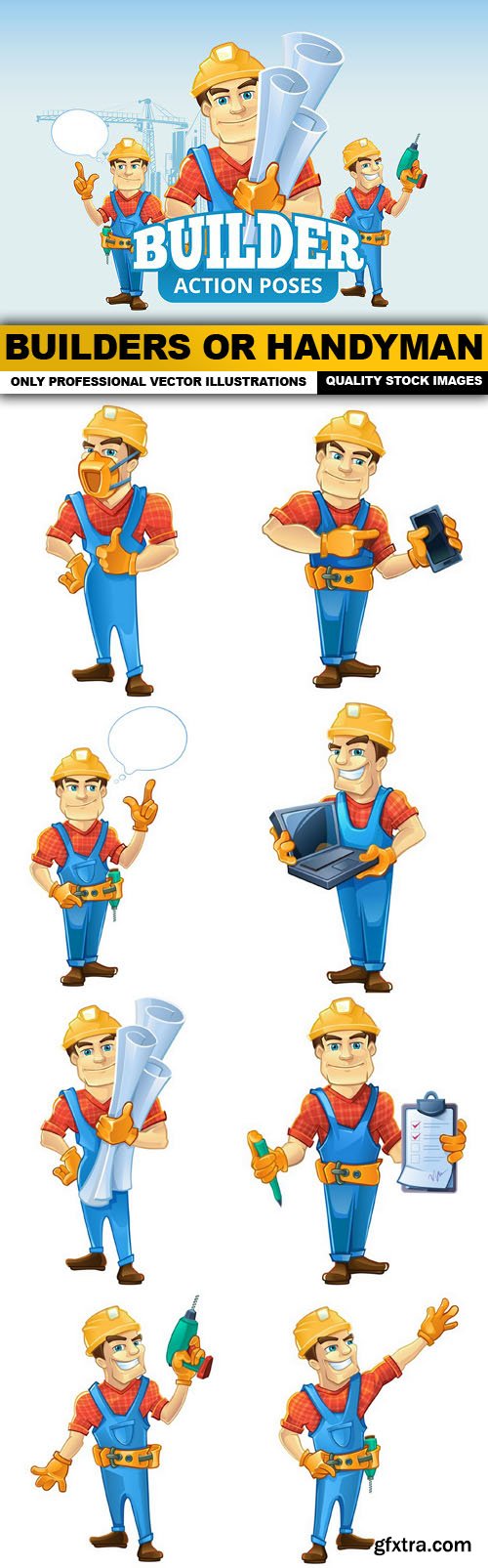 Builders Or Handyman - 9 Vector