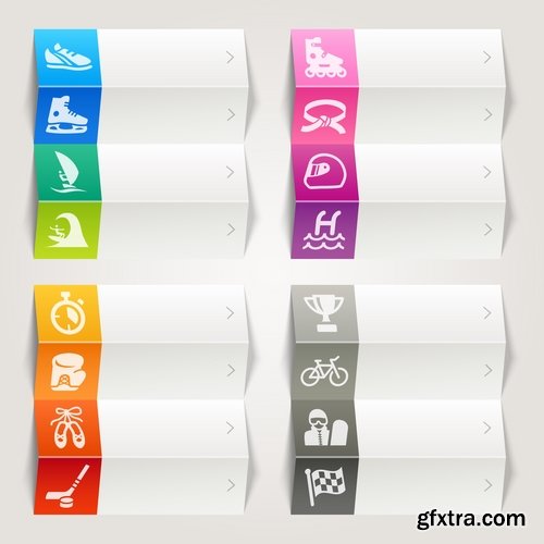 Collection logo icon web design element site 49-25 EPS