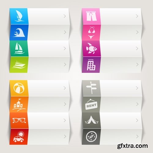 Collection logo icon web design element site 49-25 EPS