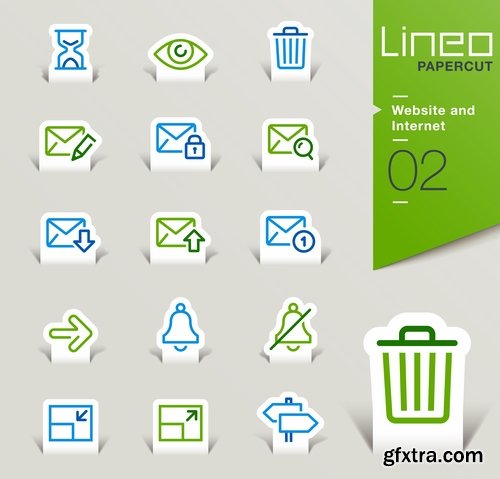 Collection logo icon web design element site 50-25 EPS