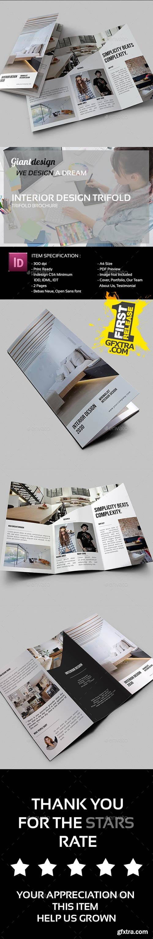 GraphicRiver - Interior Design Trifold Brochure 13681398