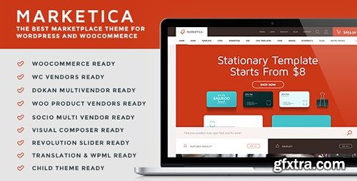 ThemeForest - Marketica v3.5.1 - eCommerce and Marketplace WordPress Theme - 8988002