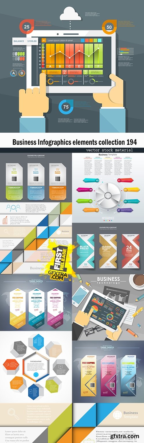 Business Infographics elements collection 194