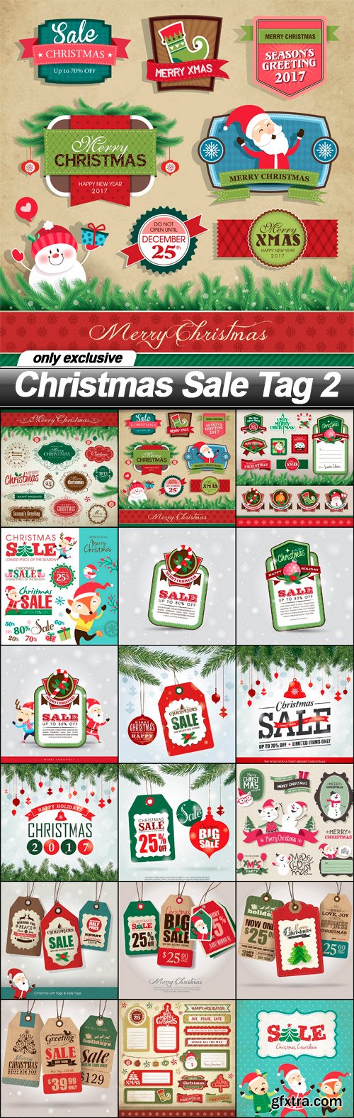 Christmas Sale Tag 2 - 18 EPS