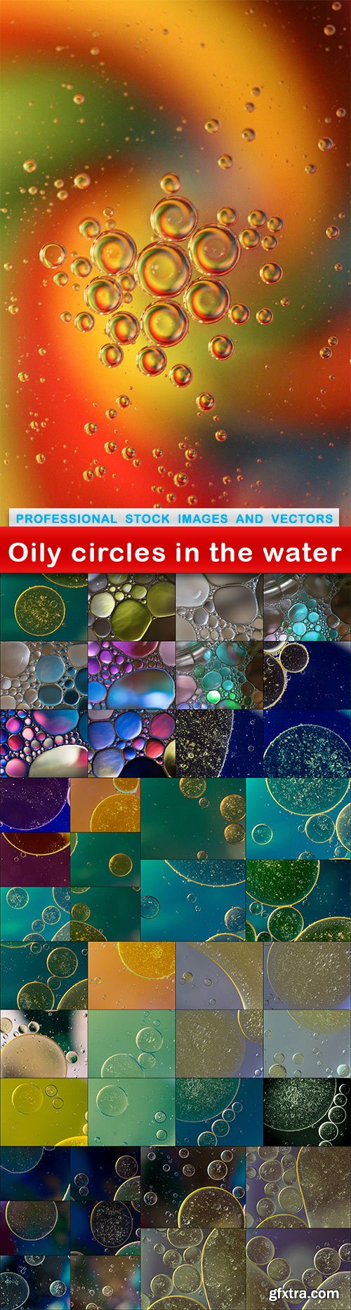 Oily circles in the water - 45 UHQ JPEG