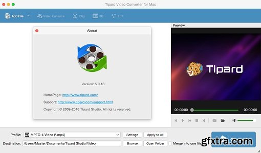 Tipard Video Converter (Standard) v5.0.18 (Mac OS X)