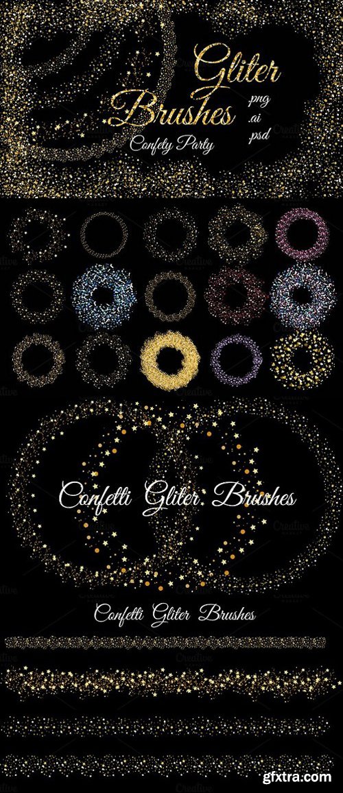 CM - Glitter Confetti Brushes 1147431