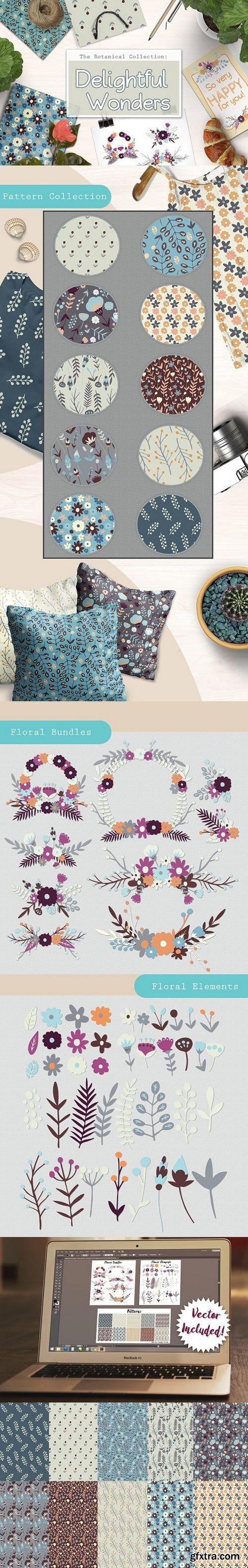 CM - Flower Bundles, Elements, & Patterns 1136881