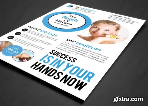 CreativeMarket Spa Flyer 1138067