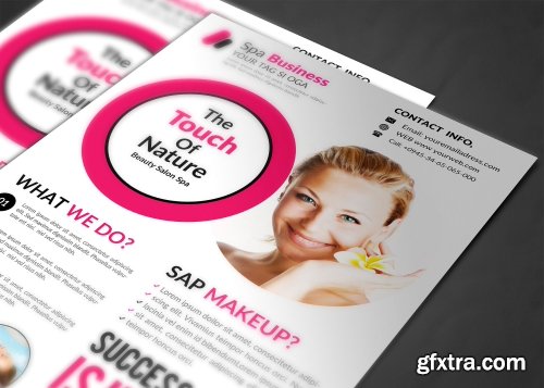 CreativeMarket Spa Flyer 1138067