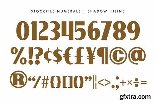 CreativeMarket The Numerals Collection 1138427