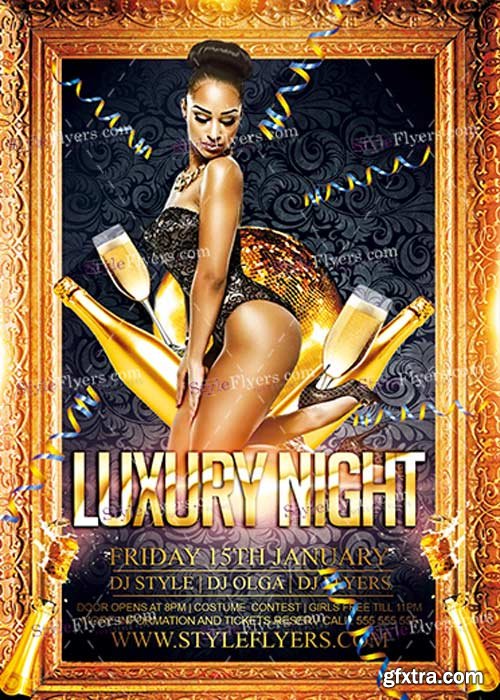 Luxury Night PSD V7 Flyer Template