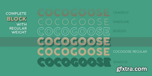 Cocogoose Pro Font Family - 17 Fonts