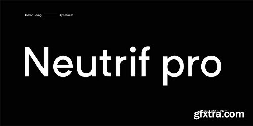 Neutrif Pro Font Family - 10 Fonts