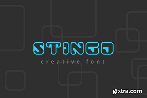 CreativeMarket Stingo Digital Font 560215