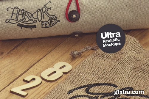 CreativeMarket Sack Bag Mockup 577565