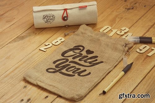 CreativeMarket Sack Bag Mockup 577565