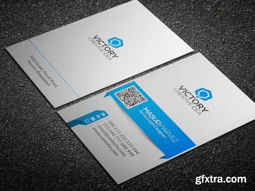 CreativeMarket Newrow Corporate Business Card 1136437