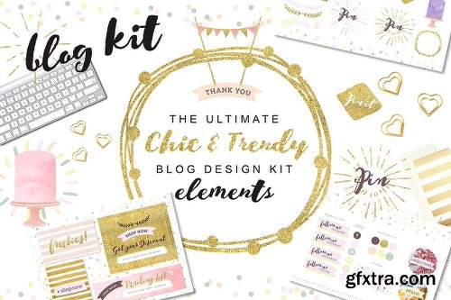 CreativeMarket ? Ultimate Chic&Trendy Blog Kit ? 1131620