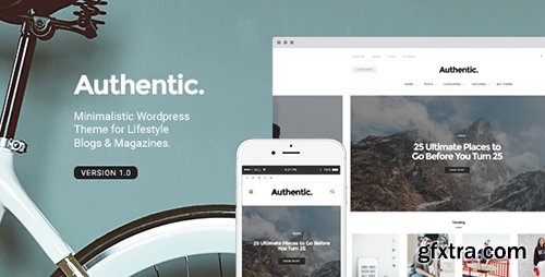 ThemeForest - Authentic v1.0.9 - Lifestyle Blog & Magazine WordPress Theme - 16249526