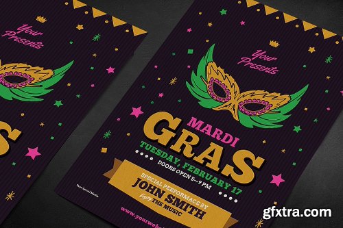 Mardi Gras Event Flyer