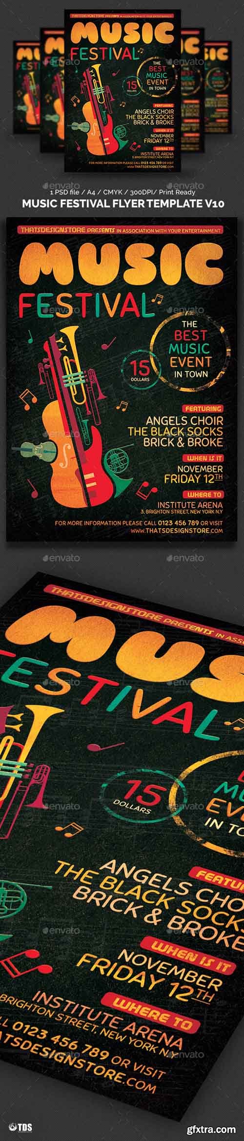 GR - Music Festival Flyer Template V10 12479217