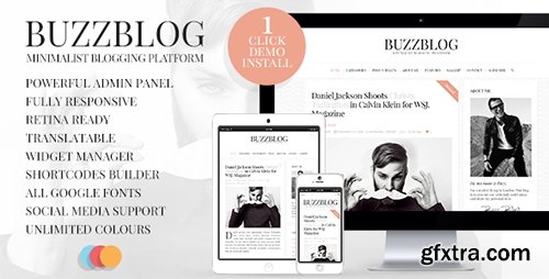 ThemeForest - BuzzBlog v2.1 - Clean and Personal WordPress Blog Theme - 7424768