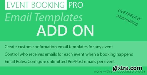 CodeCanyon - Event Booking Pro: Email Templates Addon v2.0 - 15354688