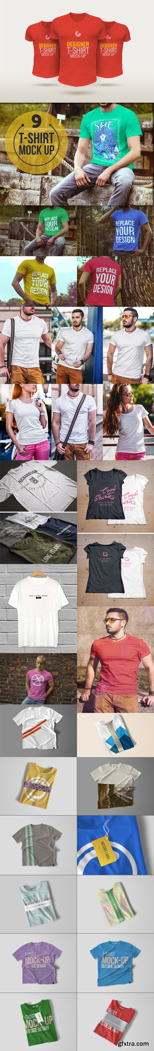 Photorealistic Fashion T-Shirt PSD Mockup