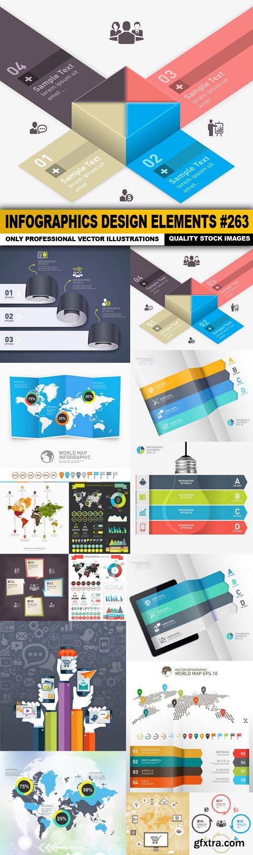 Infographics Design Elements #263 - 15 Vector