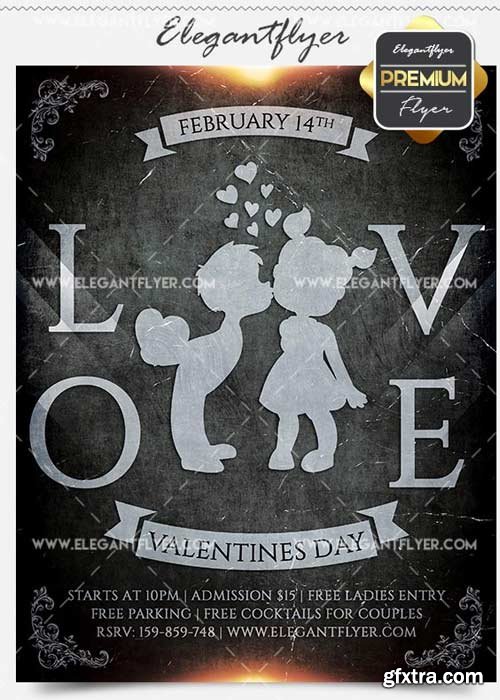 Love Party Flyer PSD V13 Template + Facebook Cover