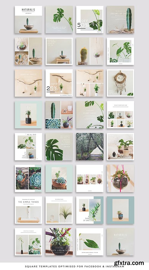 CreativeMarket NATURALIS Social Media Pack 1149332