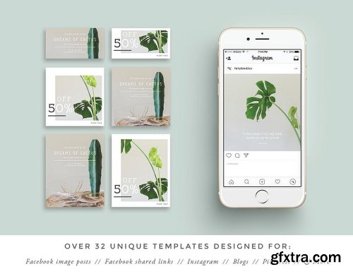 CreativeMarket NATURALIS Social Media Pack 1149332