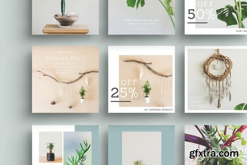 CreativeMarket NATURALIS Social Media Pack 1149332