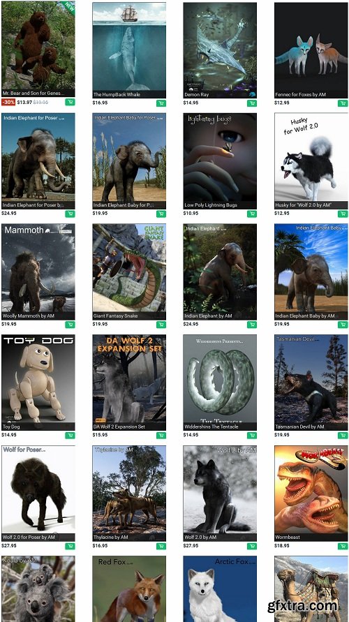 Daz3d Animals Collection