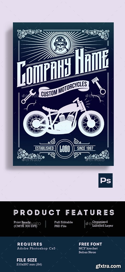 Graphicriver Custom Motorcycle Poster Flyer 15170764