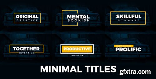 Videohive - Minimal Titles - 19235796