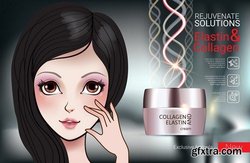 Advertising concept cosmetics - 8 EPS