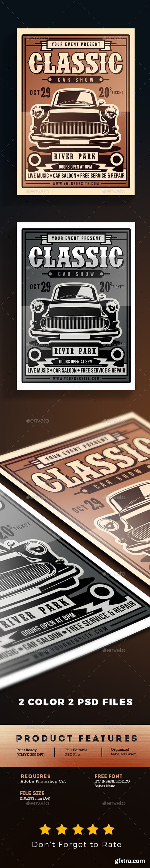 Graphicriver Classic Car Show Flyer 18292715