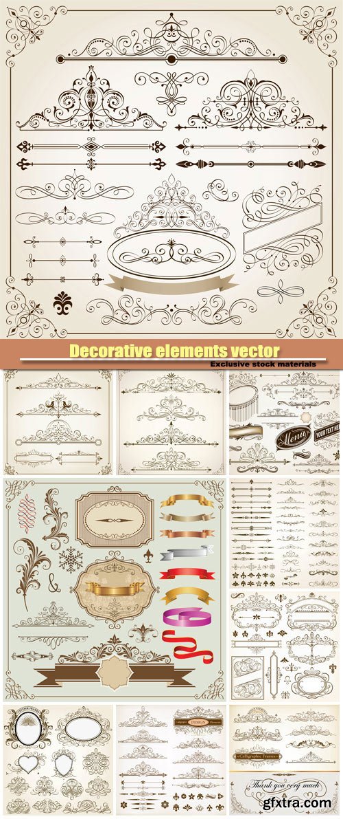 Decorative elements vector