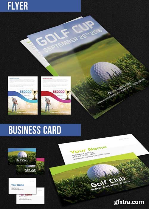 Golf Cup Brochure Pack V2 PSD Template