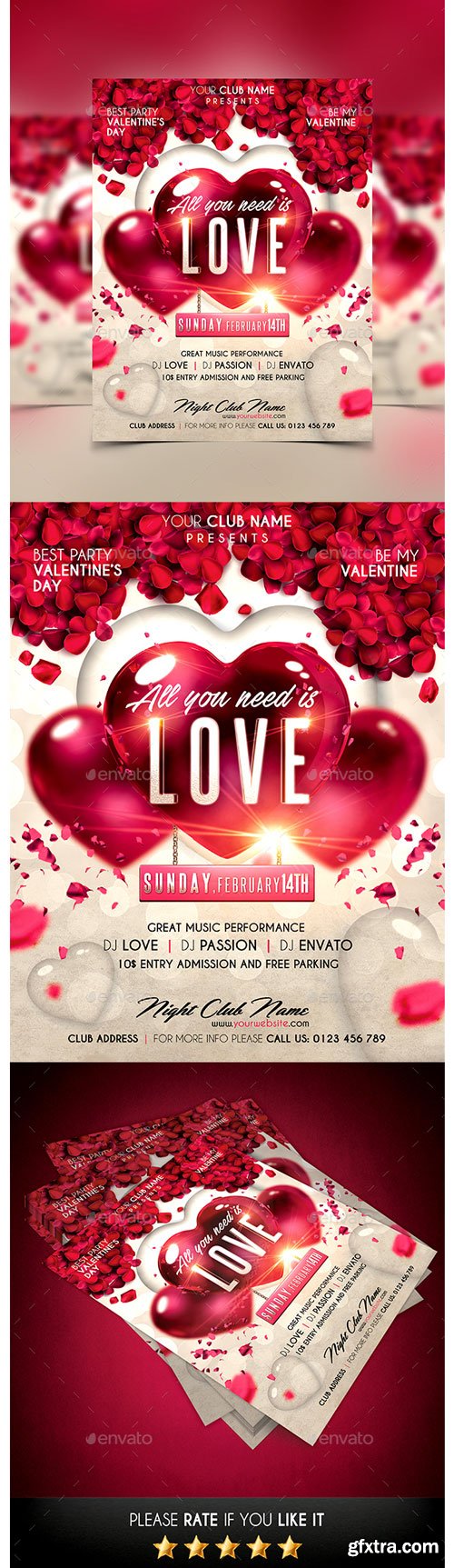 GraphicRiver - Valentines Day Flyer - 14428405