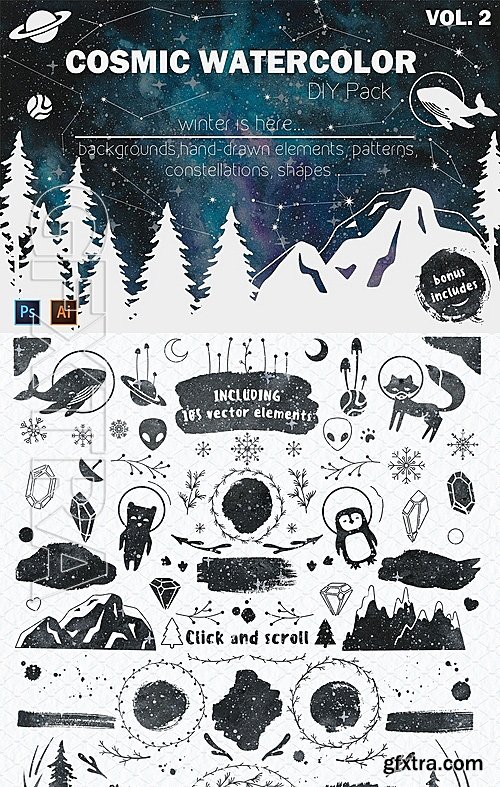 CM - Cosmic Watercolor DIY Pack vol2 1142113